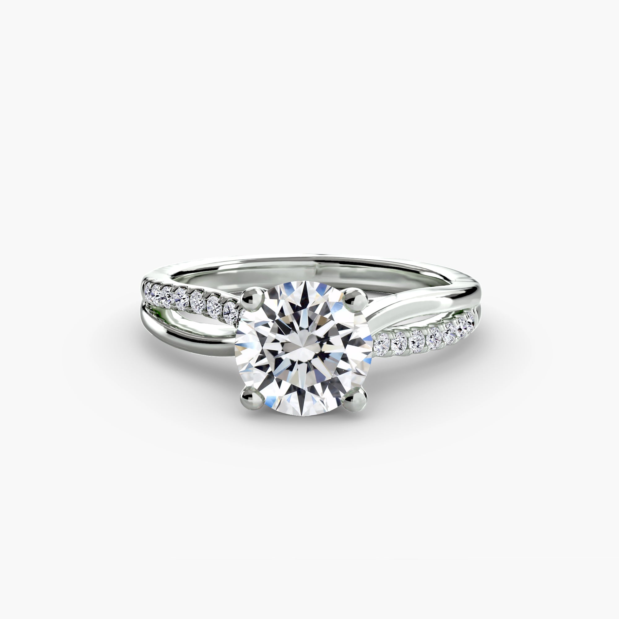 The Split Shank PavÃ© Solitaire