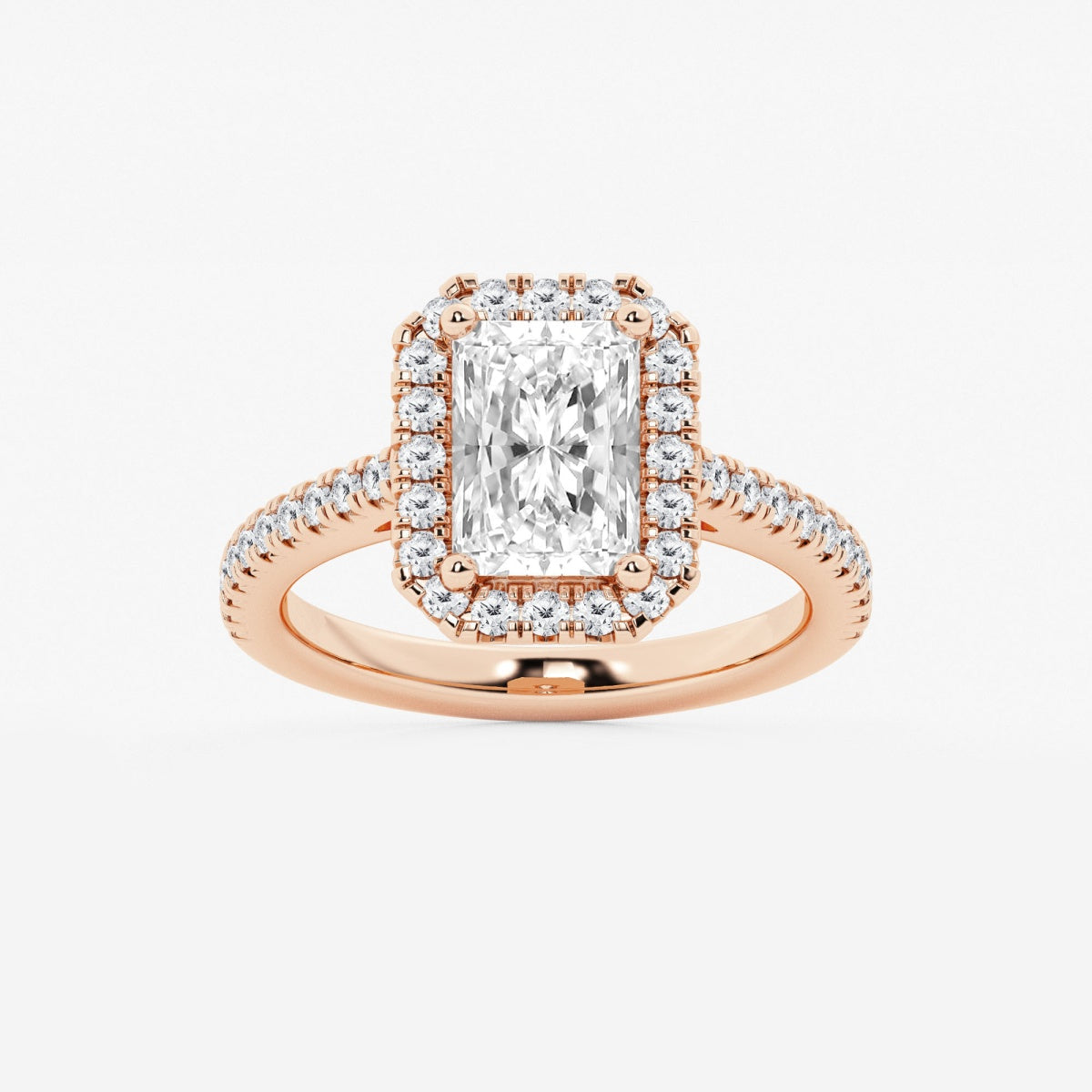 Savannah - French Pave Halo Engagement Ring