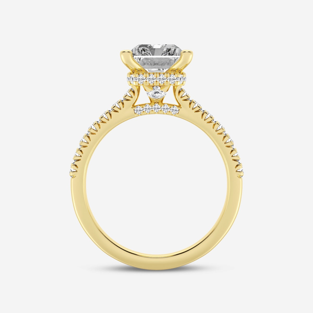 Sienna - Hidden Halo Design Engagement Ring