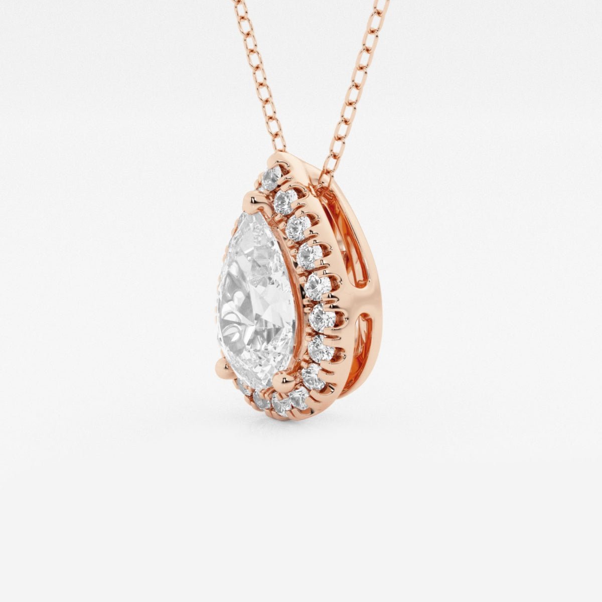 Sienna - Refined Halo Pendant Necklaces
