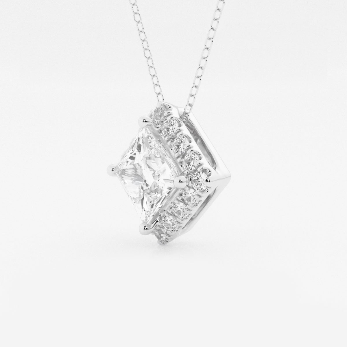 Sienna - Refined Halo Pendant Necklaces