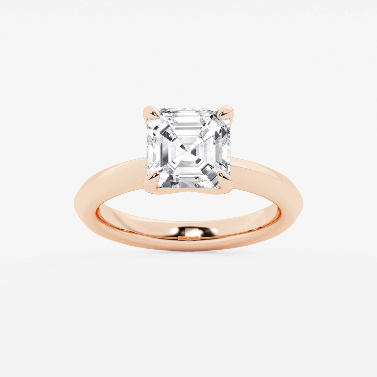 Violet - Knife-Edge Solitaire Engagement Ring