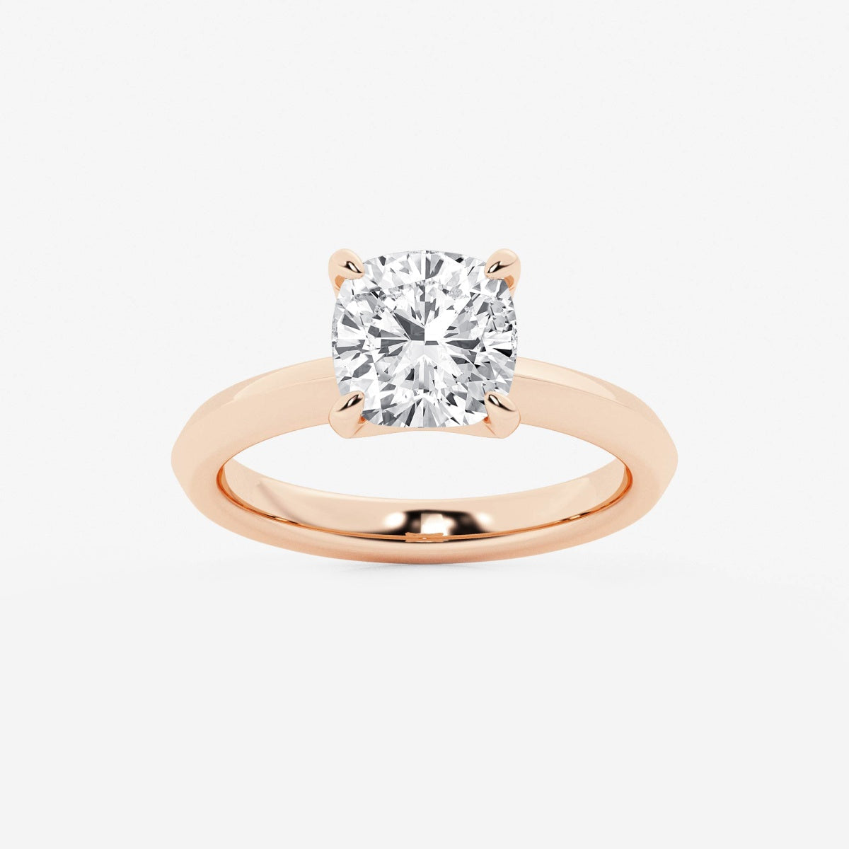 Violet - Knife-Edge Solitaire Engagement Ring