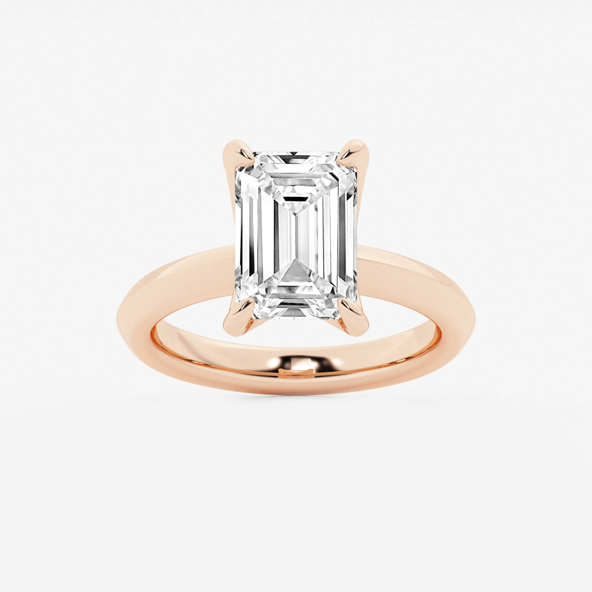 Violet - Knife-Edge Solitaire Engagement Ring