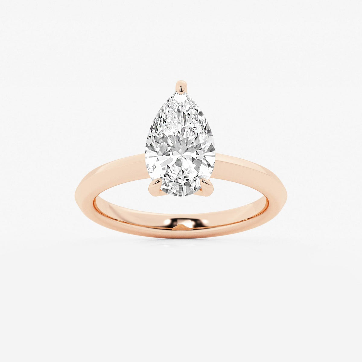 Violet - Knife-Edge Solitaire Engagement Ring
