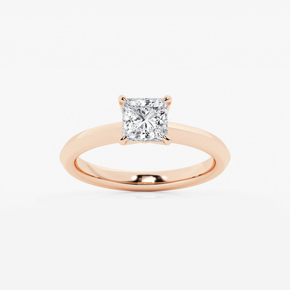 Violet - Knife-Edge Solitaire Engagement Ring
