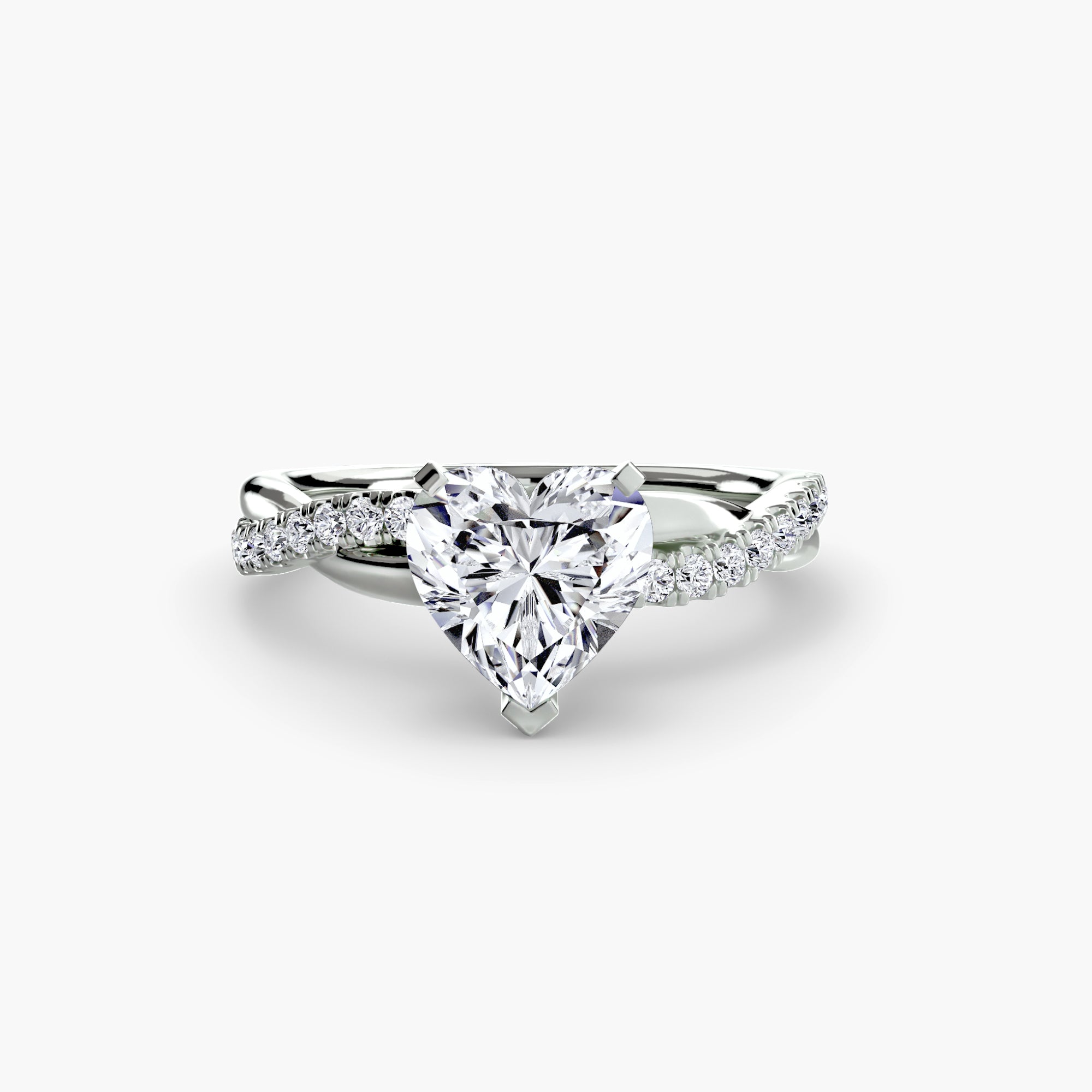 The Emerald Twist PavÃ© Ring