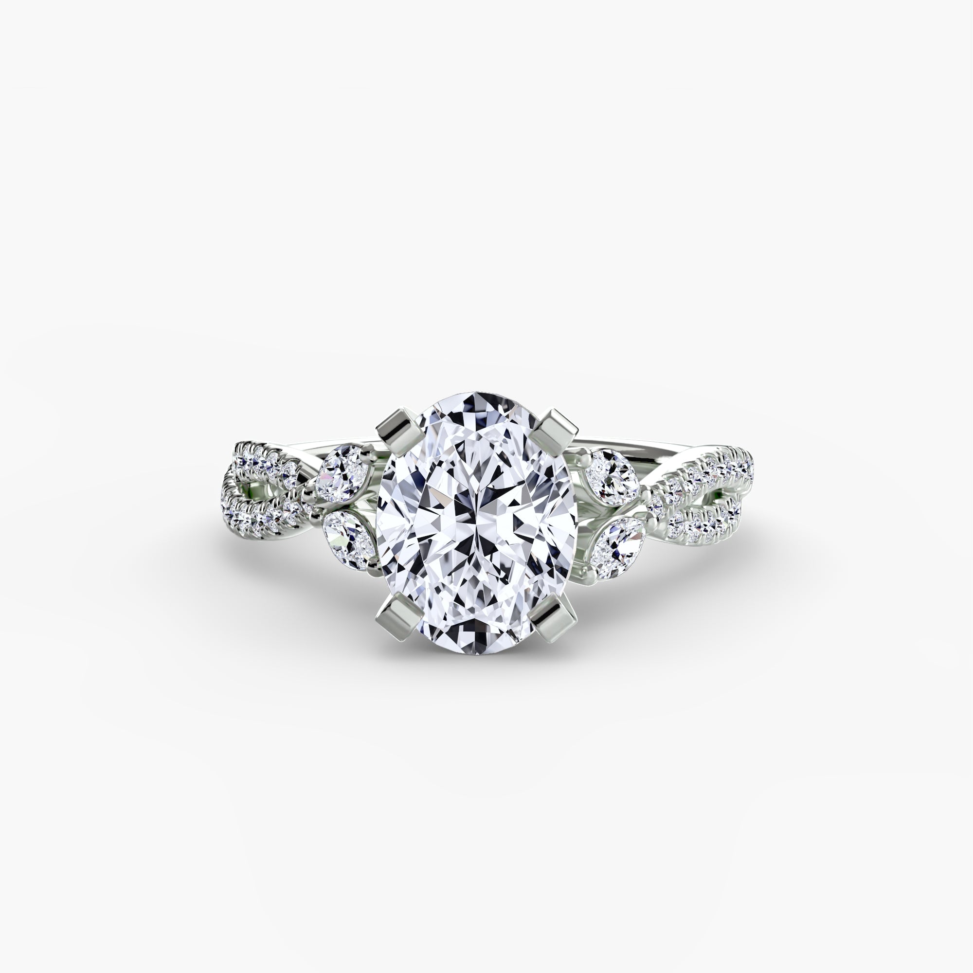 The Twist PavÃ© Ring