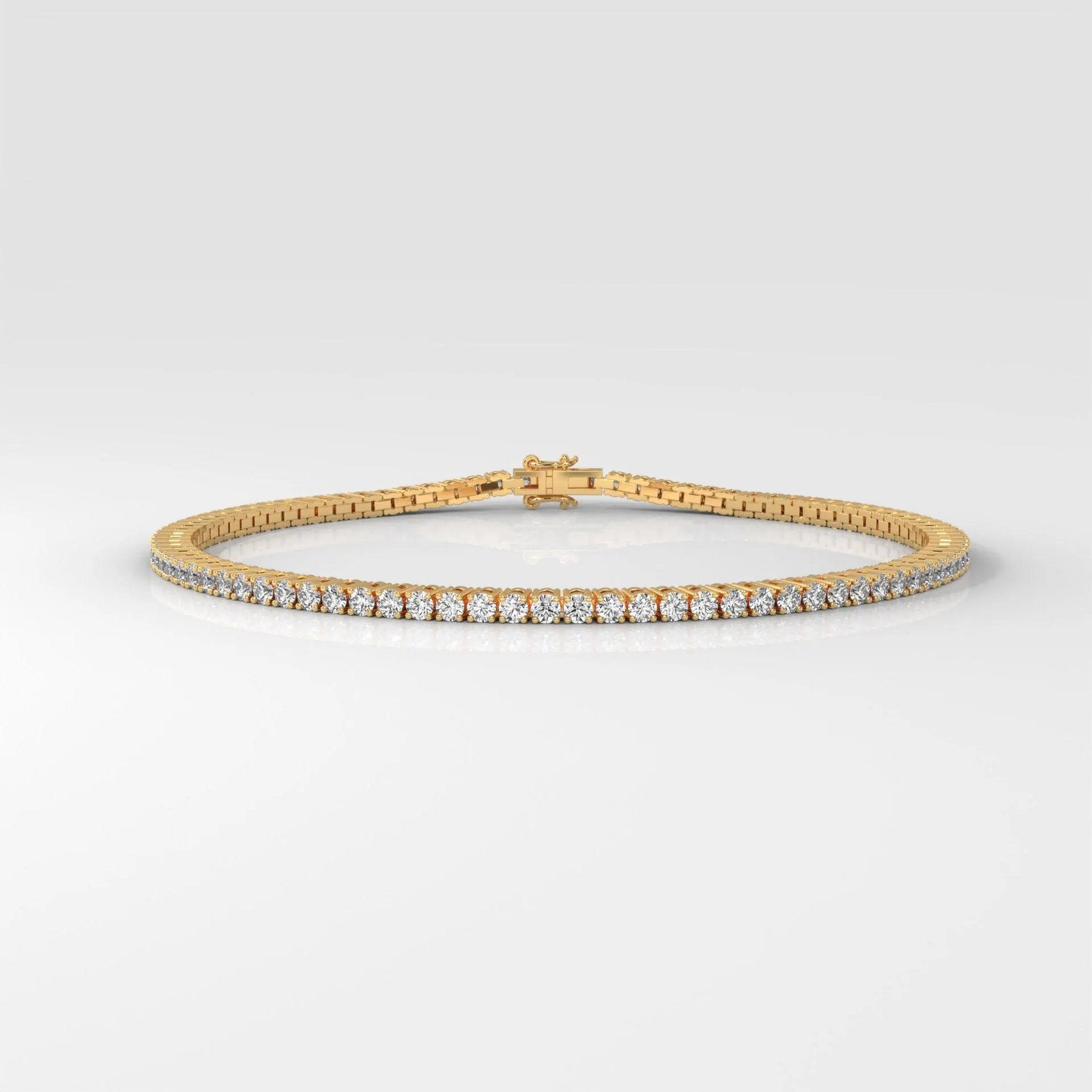 2.5CT Round Brilliant Cut Tennis Bracelet