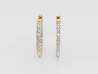 Bethany-Diamond Hoop Earrings for Women