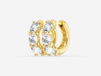 Hazel-Diamond Hoop Earrings for Women