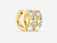 Hazel-Diamond Hoop Earrings for Women