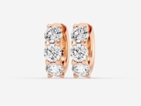 Hazel-Hoop Earrings with Lab Grown Diamonds