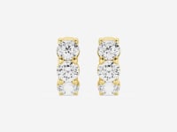Hazel-Diamond Hoop Earrings for Women