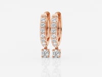 Viviana-Hoop Earrings with Lab Grown Diamonds