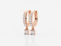 Viviana-Hoop Earrings with Lab Grown Diamonds