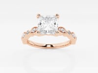 Adeline-Side Stone Engagement Ring - Lab Grown Diamonds
