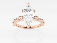 Adeline-Side Stone Engagement Ring - Lab Grown Diamonds