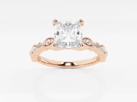 Adeline-Side Stone Engagement Ring - Lab Grown Diamonds