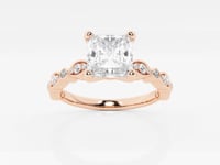 Adeline-Side Stone Engagement Ring - Lab Grown Diamonds