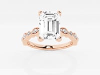Adeline-Side Stone Engagement Ring - Lab Grown Diamonds