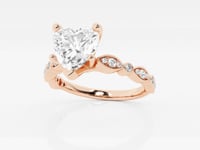 Adeline-Side Stone Engagement Ring - Lab Grown Diamonds