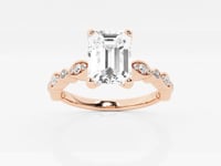 Adeline-Side Stone Engagement Ring - Lab Grown Diamonds