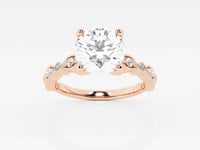 Adeline-Side Stone Engagement Ring - Lab Grown Diamonds