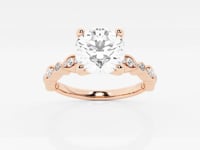 Adeline-Side Stone Engagement Ring - Lab Grown Diamonds