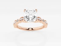 Adeline-Side Stone Engagement Ring - Lab Grown Diamonds