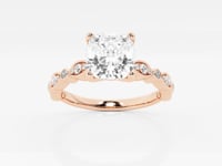 Adeline-Side Stone Engagement Ring - Lab Grown Diamonds