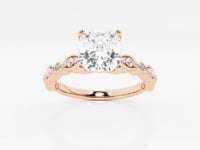 Adeline-Side Stone Engagement Ring - Lab Grown Diamonds