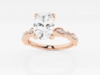 Adeline-Side Stone Engagement Ring - Lab Grown Diamonds