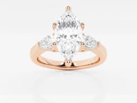 Arabelle-Three Stone Engagement Ring - Lab Grown Diamonds