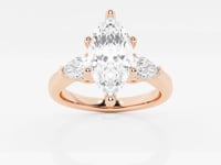 Arabelle-Three Stone Engagement Ring - Lab Grown Diamonds