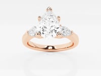 Arabelle-Three Stone Engagement Ring - Lab Grown Diamonds
