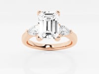 Arabelle-Three Stone Engagement Ring - Lab Grown Diamonds