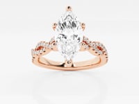 Arden-Side Stone Engagement Ring - Lab Grown Diamonds
