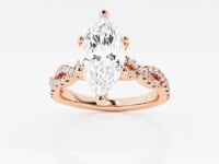 Arden-Side Stone Engagement Ring - Lab Grown Diamonds