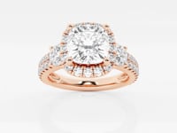 Adriana-Halo Engagement Ring - Lab Grown Diamonds