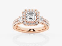 Adriana-Halo Engagement Ring - Lab Grown Diamonds
