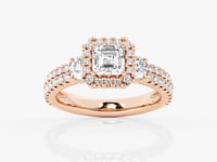 Adriana-Halo Engagement Ring - Lab Grown Diamonds