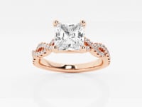 Arden-Side Stone Engagement Ring - Lab Grown Diamonds
