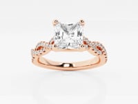 Arden-Side Stone Engagement Ring - Lab Grown Diamonds