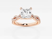 Arden-Side Stone Engagement Ring - Lab Grown Diamonds
