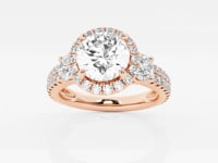Adriana-Halo Engagement Ring - Lab Grown Diamonds