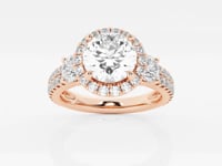 Adriana-Halo Engagement Ring - Lab Grown Diamonds