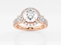 Adriana-Halo Engagement Ring - Lab Grown Diamonds