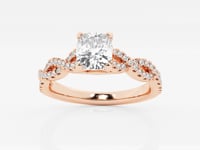 Arden-Side Stone Engagement Ring - Lab Grown Diamonds