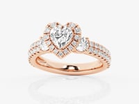 Adriana-Halo Engagement Ring - Lab Grown Diamonds